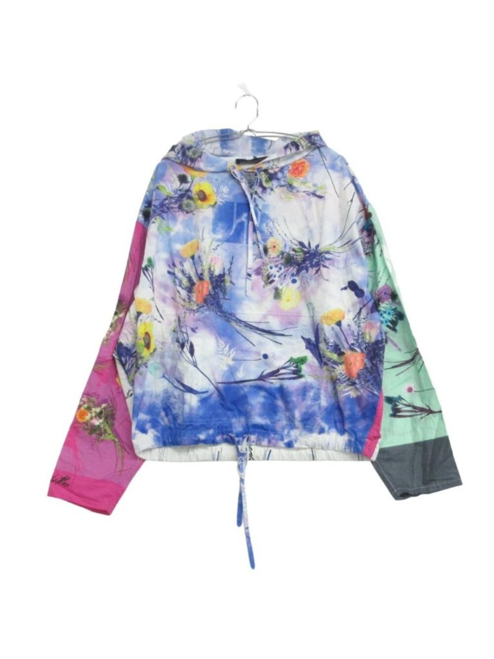 Louis Vuitton by Virgil Abloh Hoodie Anorak Cotton Poplin Floral Flower Top